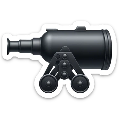 Big black war-canon sticker