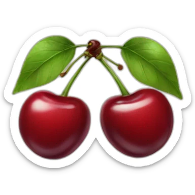 big pair of cherries sticker