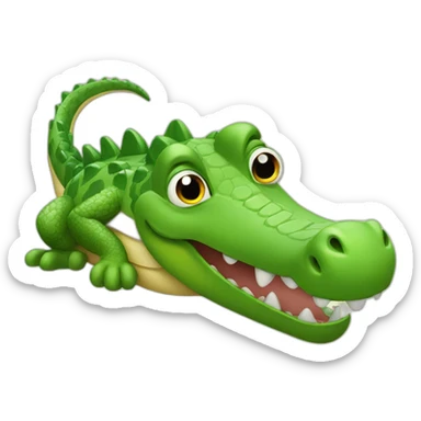 very nice thumbs up crocodile sticker