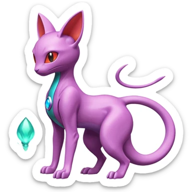 Mewtwo-Delcatty-Genesect-Deoxys-Espeon-alien-hybrid-fusion sticker
