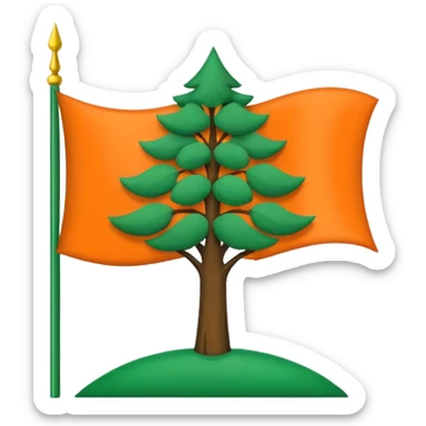 Make a emoji flag of ibaraki (district of Japan AGAIN.) sticker