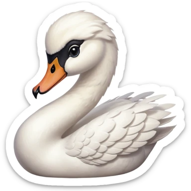 The white swan and the sailor sticker