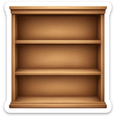 empty shelves in storage sticker