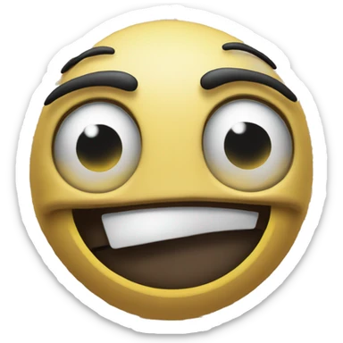 Design happy and eye-catching emoji mascot for ' Henry Social ' graffiti style. sticker