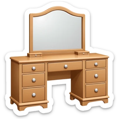simple dressing table sticker