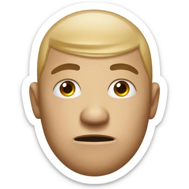 standard emoji with eyes looking to the side in a judgemental manner sticker