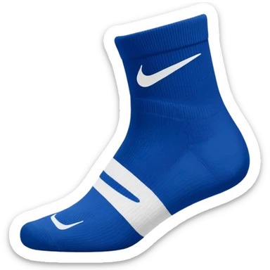 nike original cotton total white sock sticker