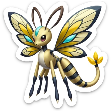 Meloetta-Beedrill-Manectric-Palkia-Cresselia-fusion sticker