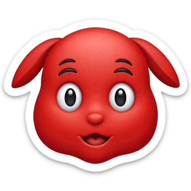 Fiocco morbido rosso sticker