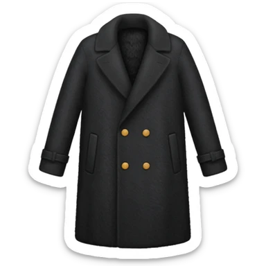 black longcoat sticker