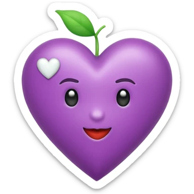 Haz un emoji de corazón blanco siendo atravesado por una flecha verde “💘” como este y que arriba tenga un pequeño corazón lila como este: 💕 sticker