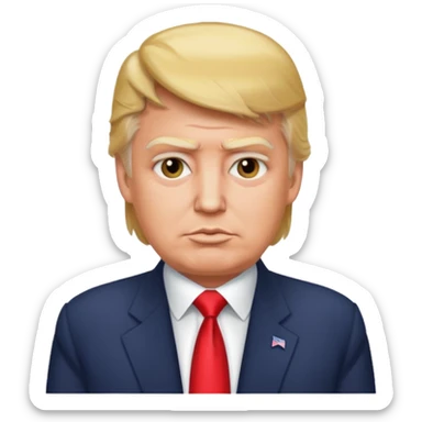 Trump with acmillan kit sticker