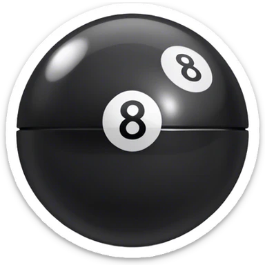 Magic eight ball sticker