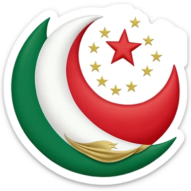 Chechen Flag, the flag 1991-1999 sticker