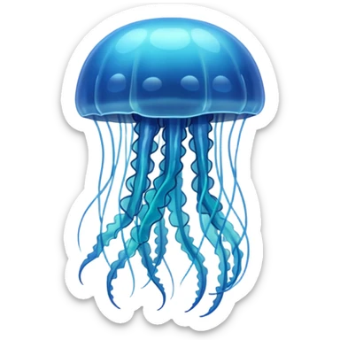 jellyfish studying  sticker