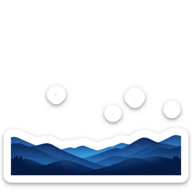 night sky with stars sticker