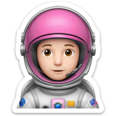  man Astronaut with Pink Visors sticker