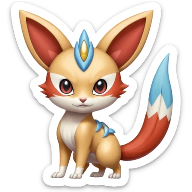 Sneasel-Gatomon-Furret-Meloetta-Victini-fusion sticker