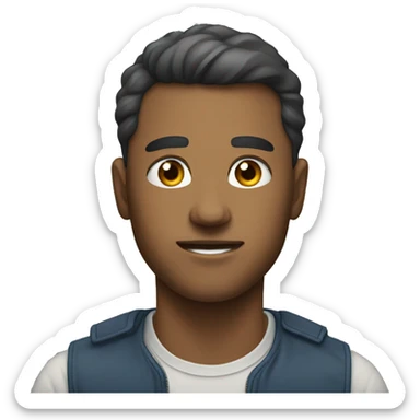 a person who share clearly about his personality, strength when working sticker