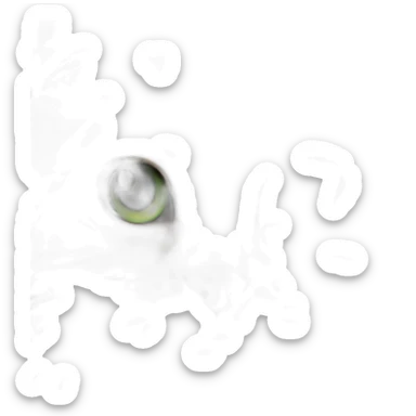 Ginger Siberian cat with green eyes sticker