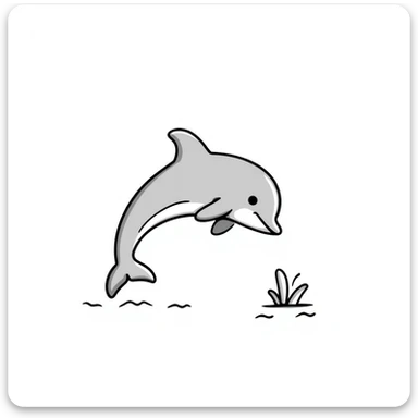 Dolphin sticker