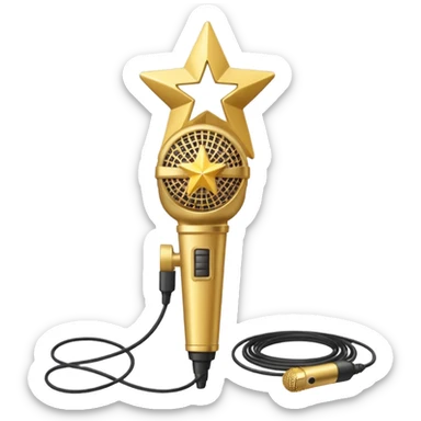 create-a-vibrant-and-dynamic-emoji-that-represents-pop-or-stage-vocal-performance.-the-design-should-feature-a-close-up-of-a-classic-stage-microphone-(retro-style)-with-a-lanyard,-set-against-a-star sticker