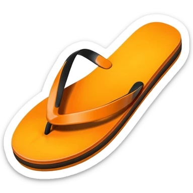 A mango flip-flop sticker