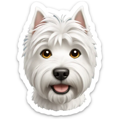 West highland Terrier dog emoji sticker