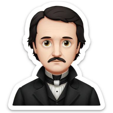 edgar allan poe sticker