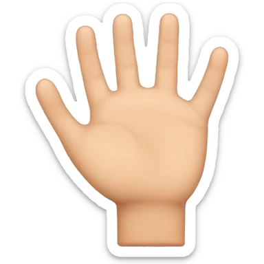 Mano de cinco dedos, con el puño cerrado menos el dedo corazón  sticker