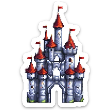 fantasy castle sticker