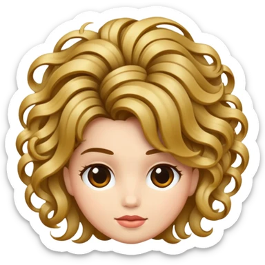 hair styling sticker