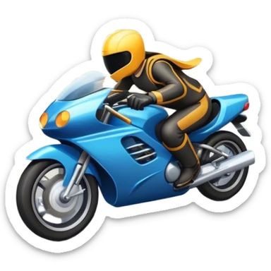 An icon showing a motorcycle and car speeding through a cityscape, with roads and curves ahead. The vehicles leave dynamic trails of speed, representing the thrill of racing and adventure. The background is transparent, focusing on the power and freedom of both cars and motorcycles. sticker