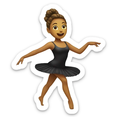 danseuse qui mange  sticker