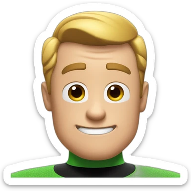 Green mr. Incredible sticker