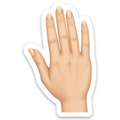 A middle finger but with the ring finger instead  sticker