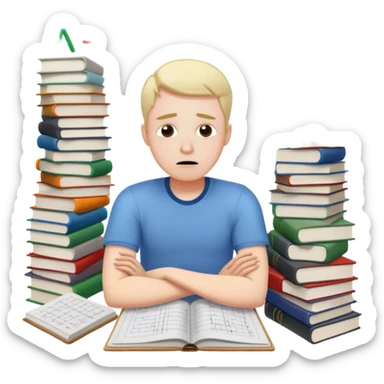 White man dying because he have alot of math homework  sticker