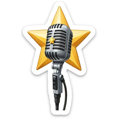 create-a-vibrant-and-dynamic-emoji-that-represents-pop-or-stage-vocal-performance.-the-design-should-feature-a-close-up-of-a-classic-stage-microphone-(retro-style)-with-a-lanyard,-set-against-a-star sticker