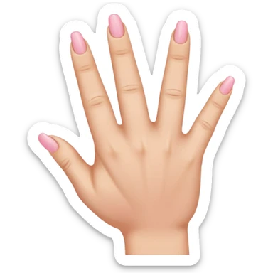 Extend your thumb, index finger, and middle finger straight out tuck your ring finger and pinkie sticker