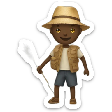 Balo de pailles sticker