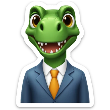 Dinosaur realtor  sticker