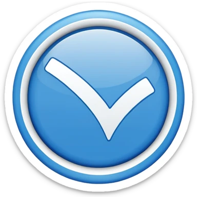  exactly similar to given image give me emoji,blue and white tick inside it sticker