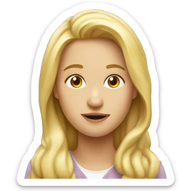 Gesicht Frau Blond lang sticker