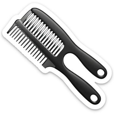 hairdressing comb sticker