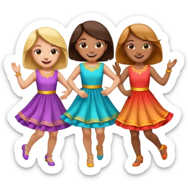 Chicas bailando sticker