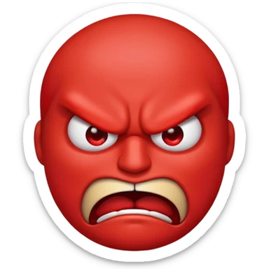 Hell no emoji sticker