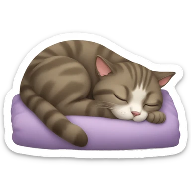 Cat sleeping  sticker