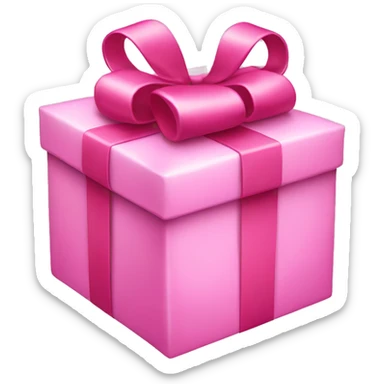 Pink present sticker