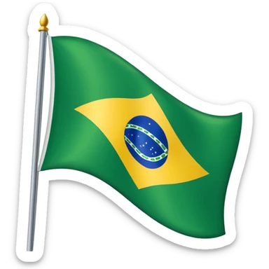 brazil flag sticker