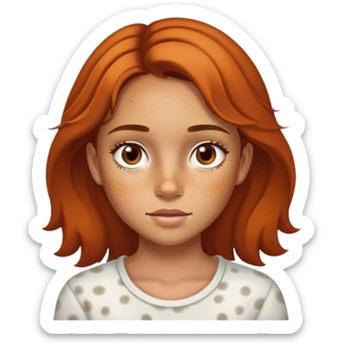 Hyperpigmentation girl sticker